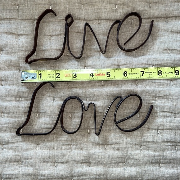 Live Laugh Love metal decor words - Picture 2 of 3